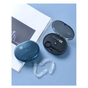 Magnetic Dental Organizer Box, Double Layer Design with Mirror, Portable Storage Case for Teeth Retainer, Orthodontic Braces and Denture