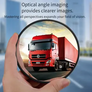 [Blind Spot Mirrors] 2 heavy-duty wide-angle convex blind spot mirrors | HD transparent waterproof glass, reducing blind spots - suitable for trucks, buses, and cars - parking and lane change assistance