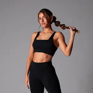 TAVI Square Neck Bra Ebony