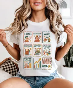 Comfort Colors® Funny Protest Shirt, “Everything Up, Winning Down” Graphic Tee, Satirical Humor Shirt, Political Meme Shirt, Social Commentary Tee