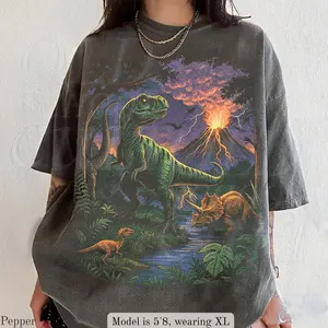 Vintage Jurassic Dinosaur 90s Graphic T-Shirt, Retro T-Rex & Triceratops Shirt, 90s Prehistoric Graphic Tee, Dino Top, Nostalgia Nature Gift
