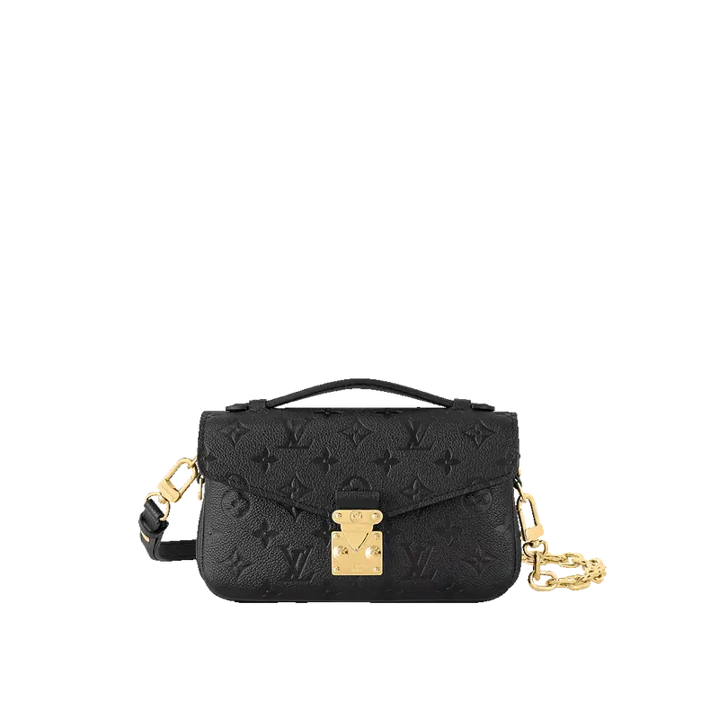 ‮ nottiuV siuoL ‬  Pоchētte Métis East West Monogram Empreinte Leather – Black