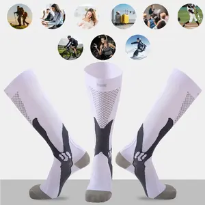 3Pairs Professional Gradient Compression Socks | Sports Leg Support & Edema Relief | Essential for Long Standing & Sitting