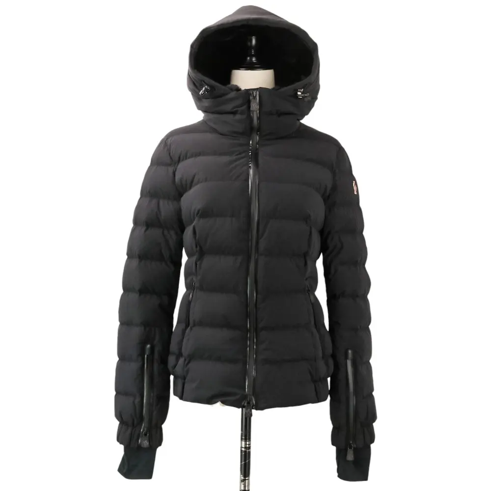 Pre-owned MONCLER Polyester Small Leather Goods CHENA faux fur hooded down jacket