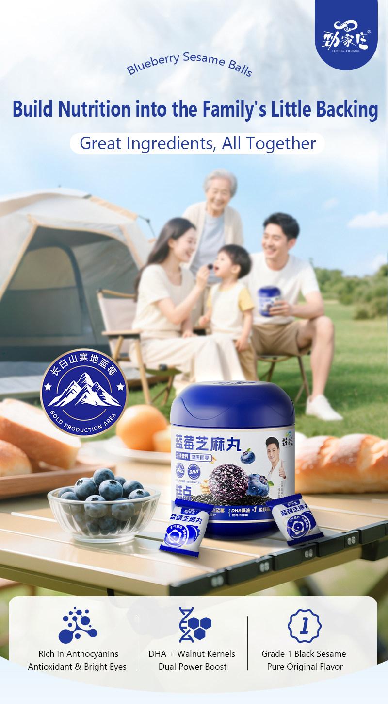 Blueberry Sesame Balls