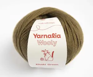 Khaki Green | Yarnalia Wooly 100% Superwash Merino Wool