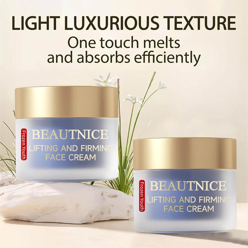 BEAUTNICE Anti-Aging Face Cream Hydrating Lifting Firming Moisturizer with Niacinamide Hyaluronic Acid & Botanicals for Wrinkles Dry Sagging Skin Plant-Powered Formula Intensive Moisturizing Milk