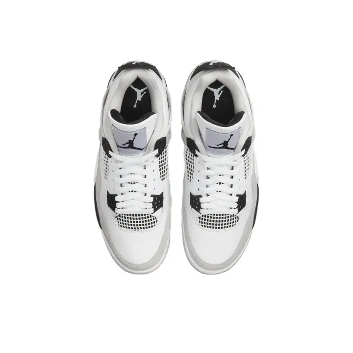 Unisex Classic Retro Hip-Hop High-Cut Street Basketball Shoes - Off-White Cement Grey Black Colorway, Leather-Mesh Blend Material, Cushioned Midsole, Durable Rubber Outsole for Outdoor Activities (Sports Collectibles Accessory)