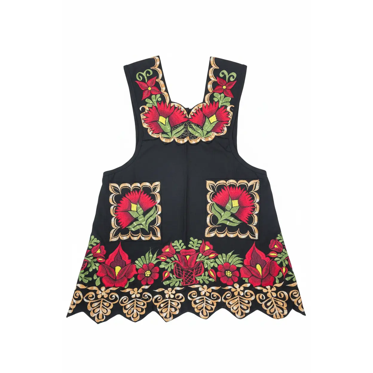 Oaxacan Embroidered Apron
