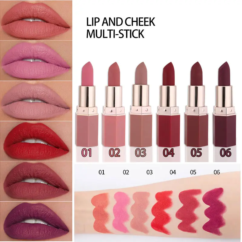 Velvet Matte Lipstick, Long-Lasting & Moisturizing Color, Lightweight Hydrating Texture, High Coverage Smooth Lip Makeup for Everyday Wear and Commuting