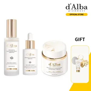 [OFFICIAL d'Alba] Age Less, Lift More Set | 3-Step Volufiline Lifting & Anti-Aging Ritual | 50,000ppm Volufiline & White Truffle Trufferol & Vegan Collagen | Lifting,Firming,Plumping | Intensive Volufiline Spray Ampoule,Ampoule,Grinding Cream