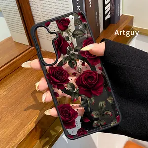 Magnetic Phone Case for Samsung Galaxy S24 Plus S25 Ultra S23 FE Ultra S22+ Blooming Roses Pattern TPU Shockproof Anti-Scratch Durable Stylish Smartphone Cover