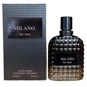 Secret Plus MILANO MEN Eau De Toilette 100ml - Earthy & Woody Scent with Citrus Labdanum Sandalwood & Cedar for Confident Men