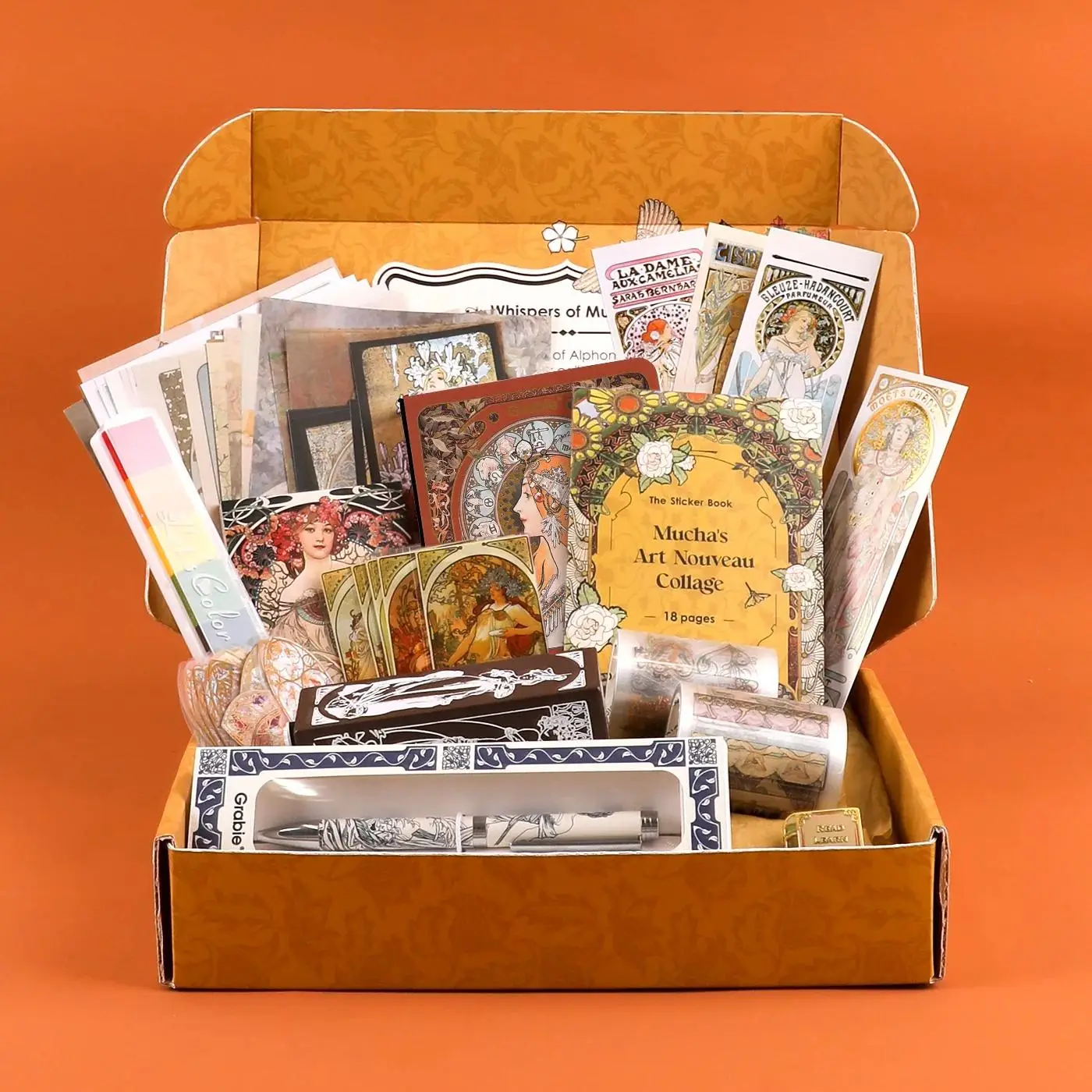 Grabie Whispers Of Mucha-Themed Grabie Scrapbook Club Box, TikTokShopRestock, FallFreshness