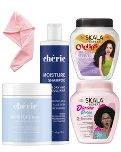 Cherie and Skala - Volume & Nutrition Set – For Dry or Frizzy Hair Types 2B - 4C