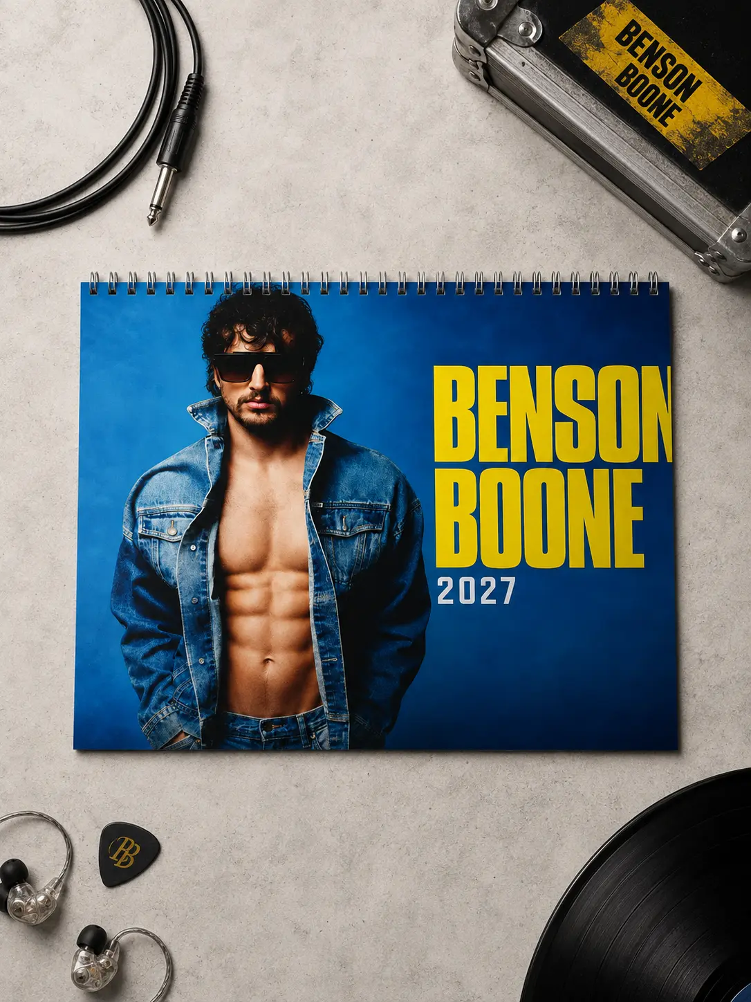 2027 Music Wall Calendar, Singer Photo Calendar, Pop Music Fan Gift, 12 Month Calendar