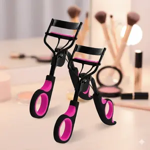 Professional Eyelash Curler with Silicone Pads, Portable Eye-Friendly Design, Ergonomic Grip, Comfortable & Pain-Free Curling, Durable Stainless Steel, Replaceable for All Eye Shapes, Long-Lasting Lift, Waterproof Travel Makeup Tool