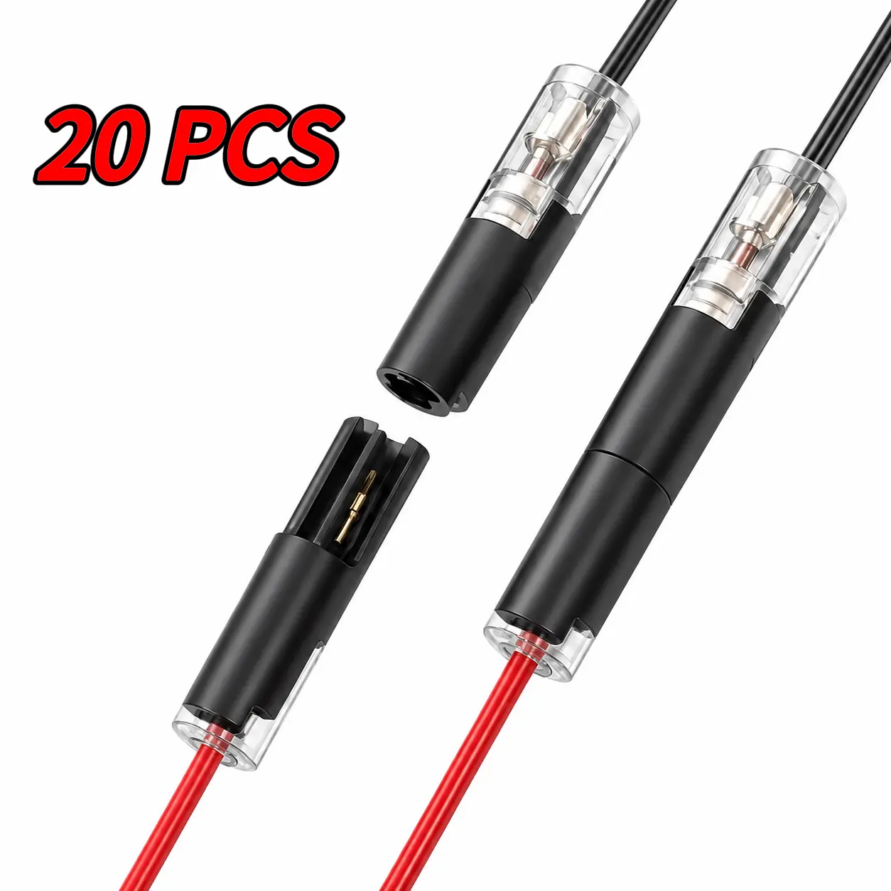 D1 Quick Wire Connector No Strip No Solder Electrical Wire Terminal Plug | 18-24 AWG Fast Disconnect Waterproof Cable Splice Connector For Auto Car Light Wiring