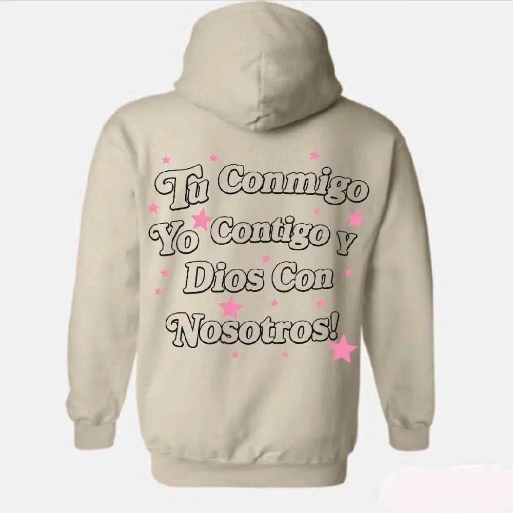 Tu Con Migo Yo Con Tigo Graphic Hoodie