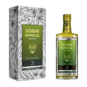 Soeos Szechuan Peppercorn Oil 8.05 fl oz/238ml, Prickly Ash Oil, Fragrant Spice for Sichuan Dishes, Sichuan Pepper Oil, Sichuan Oil, Peppercorn Flavored Oil Sauce