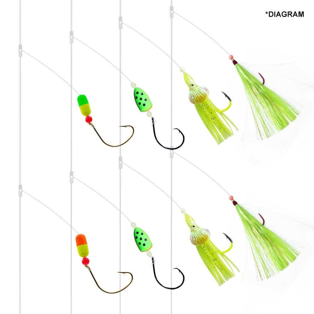 Pre‑Tied Dropper Loop Rigs Fishing Line 80 Loops 10‑50LB Saltwater Freshwater Fishing Tackle