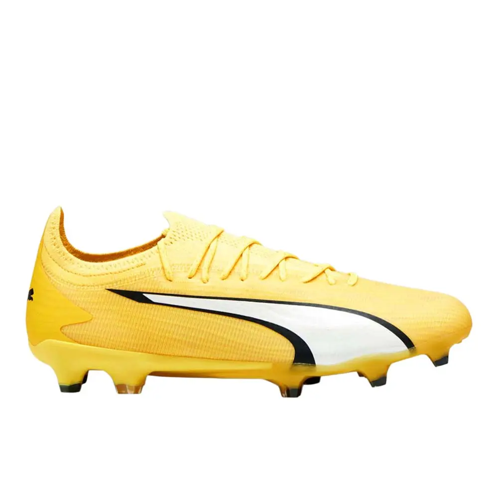 PUMA Mens Ultra Ultimate Soccer Cleats Cleated, Firm Ground - Yellow PUMA Mens Ultra Ultimate Soccer Cleats Cleated, Firm Ground - Yellow