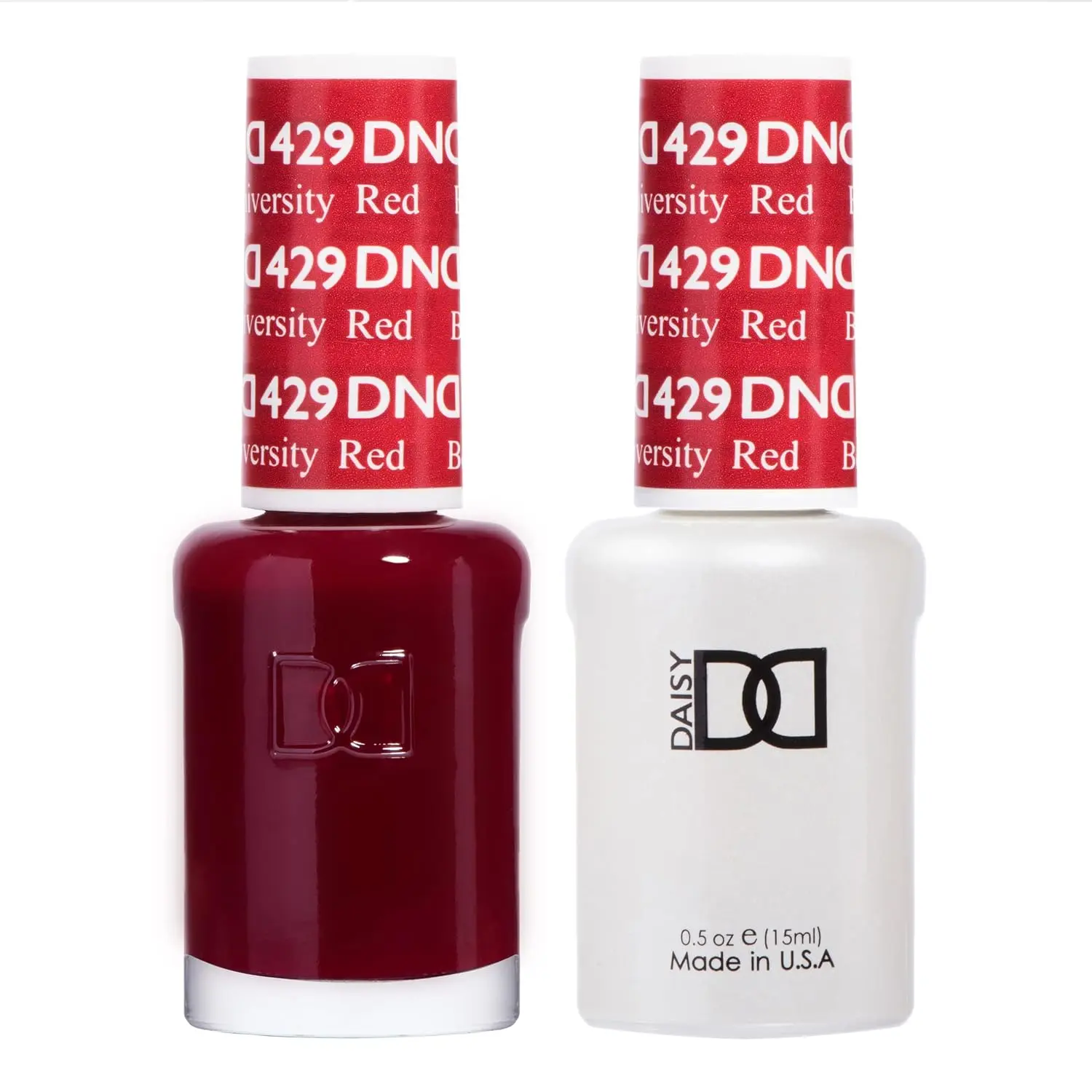 DND Gel Nail Polish Duo, Red, 429 Boston University Red 0.5 Fl Oz Each