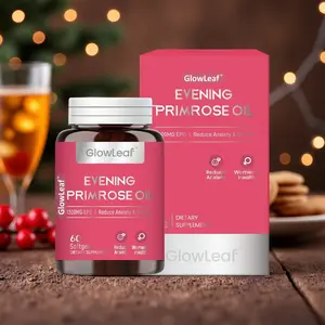 GlowLeaf Herbal Evening Primrose Oil Soft Capsule Maintenance Ovaries Health 1300mg