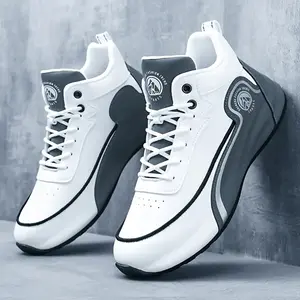 Men's Shoes 2026 Spring New Style Fashionable & Versatile High-Top Sneakers, Wear-Resistant Anti-Slip Dad Shoes, Lightweight Sports Casual Shoes