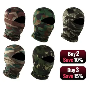 [Father's Day Gift] 5PCS Camouflage Tactical Balaclava Face Masks for Motorcycle Fishing Hiking Cycling UV Protection Durable Washable Outdoor Gear Set