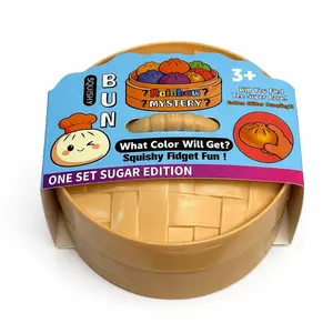 Smushed Orbeez Sugar Series Jumbo Giant Dumpling Squishy Stress Relief Toy - 1 Piece, Soft TPR Material, Expressive Fidget Toy