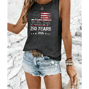 We The People 250 Years 1776-2026 Racerback Tank Top, Patriotic Graphic Tees Women, Summer Outfits For Women, Vacation Outfits Women, Casual Streetwear, Retro USA Aesthetic, Memorial Day Tops, Oversized Tank Tops,tank top women