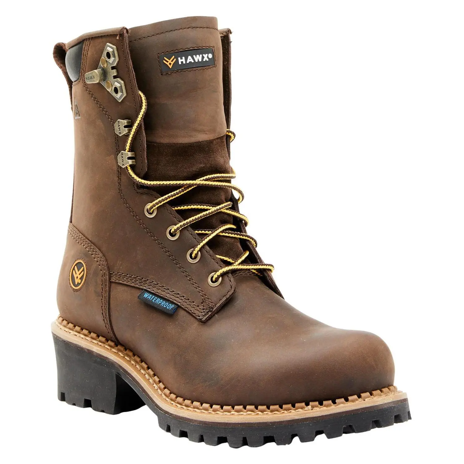 Hawx Men's 8" Waterproof Logger Boot Soft Toe - Bhx0wrpw134