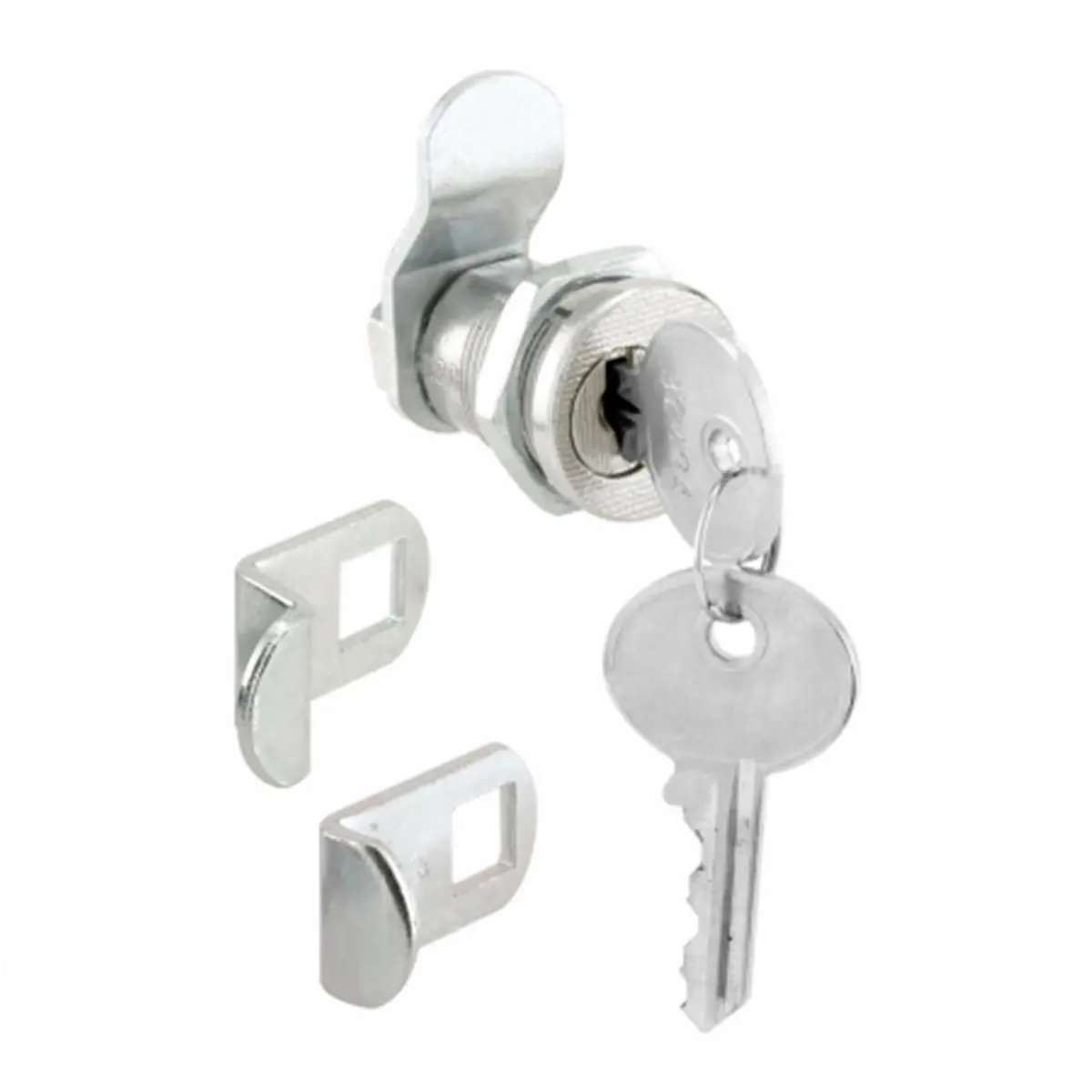 Prime Line S4139 3-Cam, 5-Pin Nickel Finish Mailbox Lock + Key