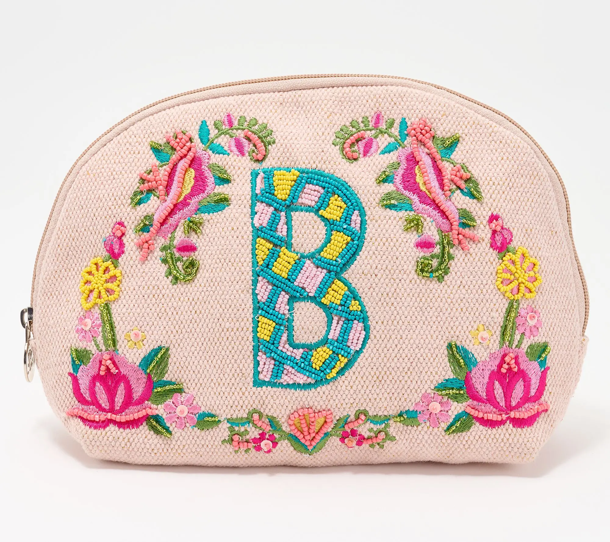 America & Beyond Embellished & Beaded Initial Pouch America & Beyond Embellished & Beaded Initial Pouch