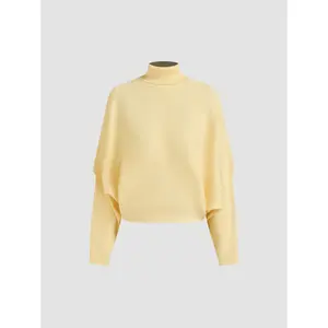 Cider Solid Turtleneck Sweater