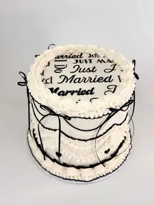 Tall Just Married & I Do stencil 11.5x 7.75