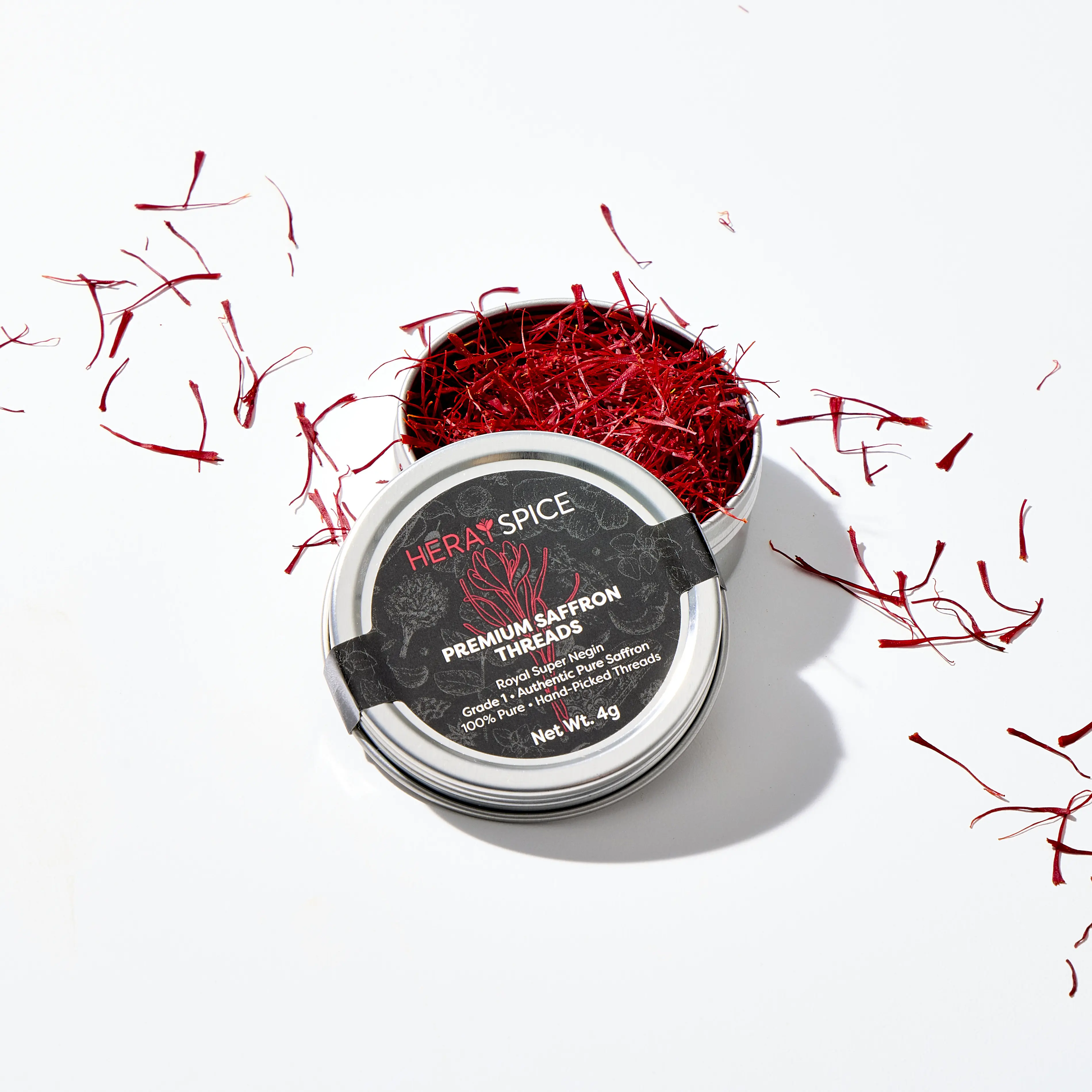 4 Grams Premium Quality Saffron Threads, Handpicked Crocus Sativus Thread Authentic Afghan Saffron Grade A