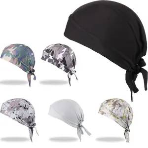 6 Pieces Do Rags Wicking Beanie Durags Cap Head Wrap Bandana For Men Women