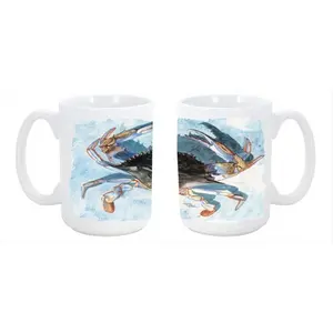 212 MAIN Printed Ceramic Mug - 15oz Large Ceramic Cup, Dishwasher-Washable, Microwave-Safe, Reusable Kitchenware for Coffee, Tea, Drinks
