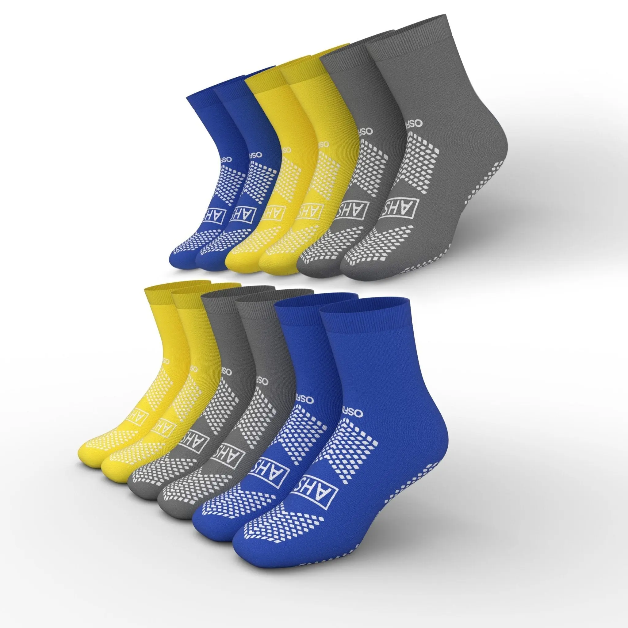 American Hospital Supply Slipper Socks, Non-Slip Hospital Socks for Patient Safety