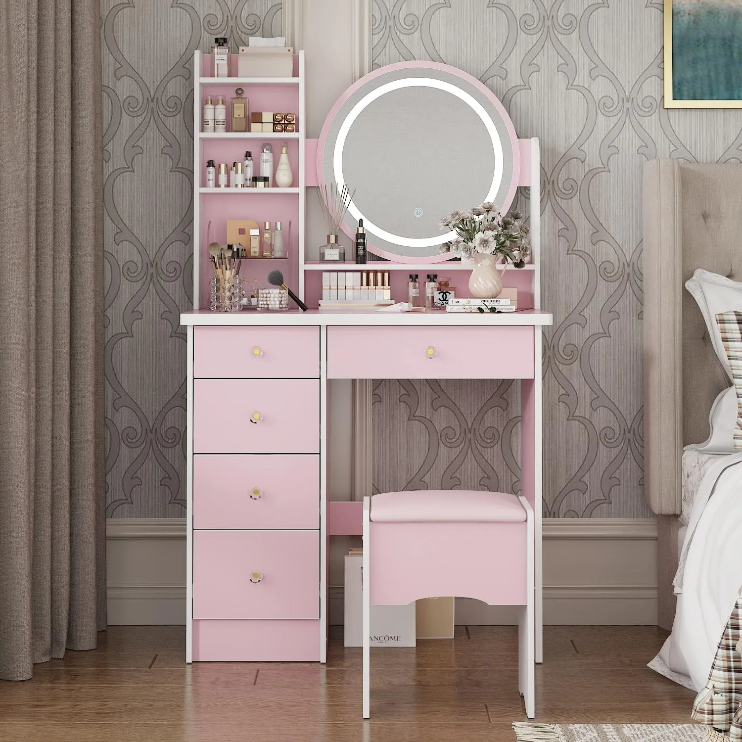 NEW-Pink(Lighted Mirror)