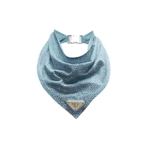 denim rhinestone bandana