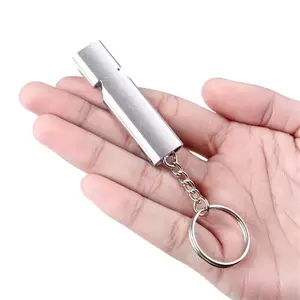 Stylish survival whistel keychain. Also use as training your pet. Comes in two different elegant colors.
