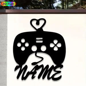1pc Game Controller Metal Wall Art, Retro Game Controller Statue Mural, Ideal Gift for New Year, Birthday, Game Room Enthusiasts, Rust-Resistant Metal Wall Decor Wall Sculptures, Perfect for Living Room Wall & Garden Fence, Unique Gaming Decor