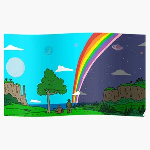 Big Lez Show Landscape Poster - Whimsical and Humorous Art Print Featuring the Characters from The Big Lez Show