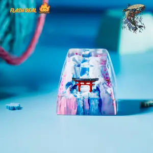 MX Cherry Switch Keycap - Cherry Blossom Torii Gate, Cute Keycap for MX Cherry Switches, Pink Design, Gift for Her