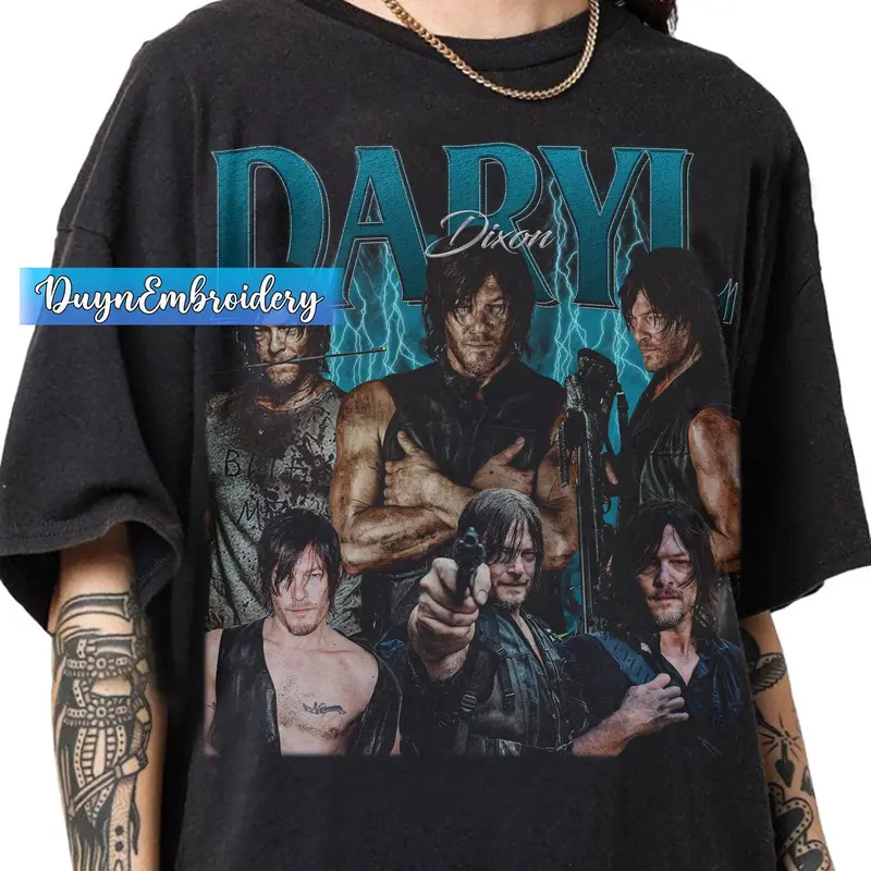 [Sale Up To 40%] Vintage 90s Graphic Style Daryl Dixon T-shirt, Daryl Dixon Gifts For Man And Women Unisex T-shirt