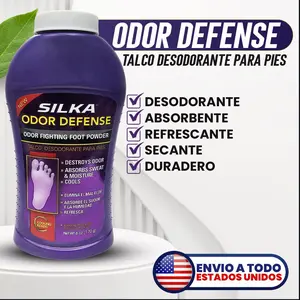 Silka Odor Defense Foot Powder 6oz (170g)