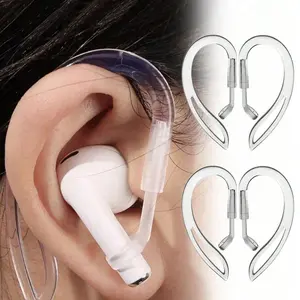 Transparent Ear Hooks for AirPods, Compatible with AirPods 1/2/3, Tpu Anti-Loss Ear Hook Accessories, Headphone Earmuffs and Ear Hooks